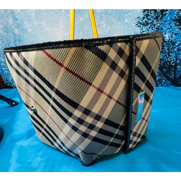 Women's Burberry Blue Label Plaid Wallet Tan/Black One Size - Picture 10 of 15